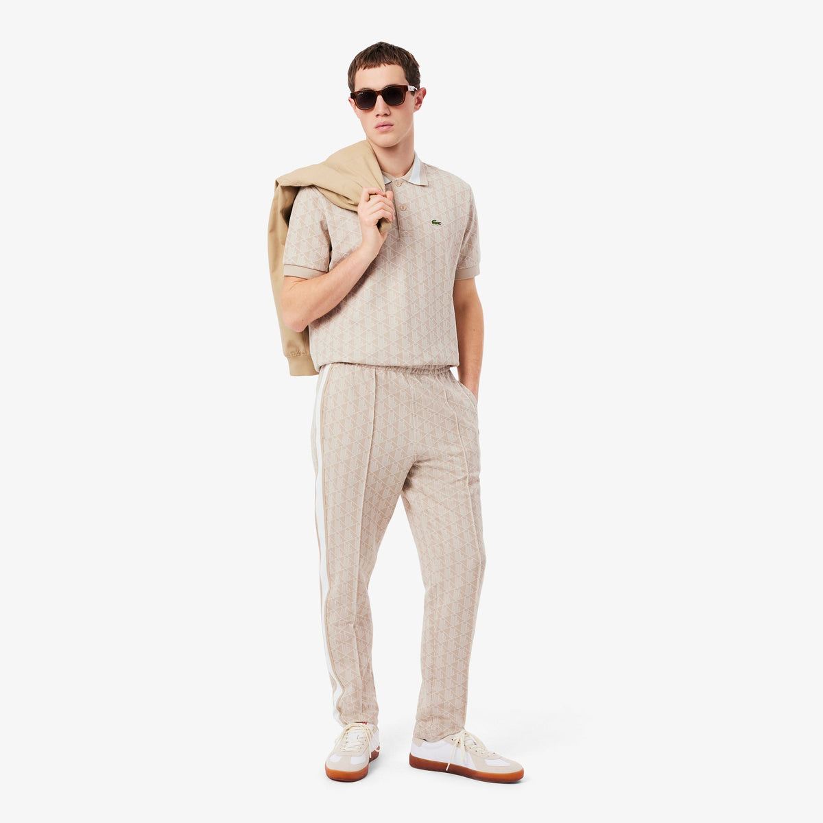 Classic Fit Monogram Jacquard Polo Shirt
