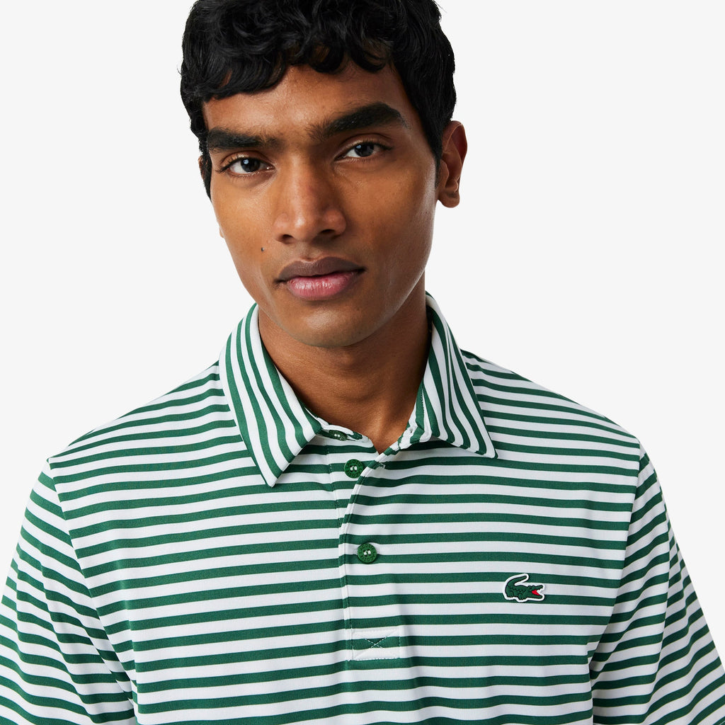 Regular Fit Ultra Dry Striped Golf Polo Shirt