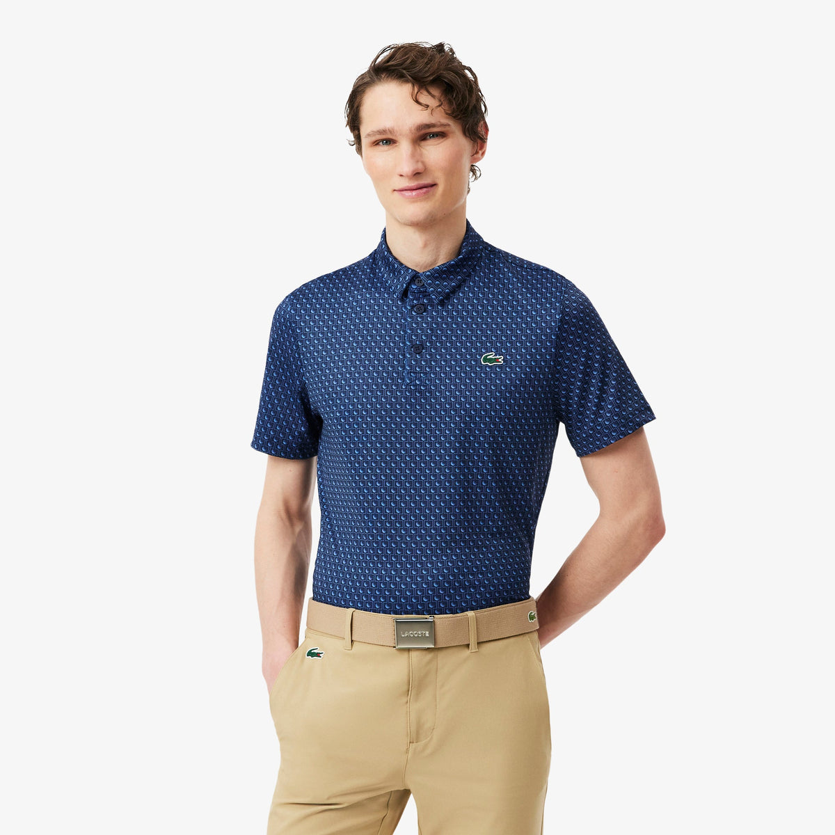Regular Fit Printed Golf Polo Shirt