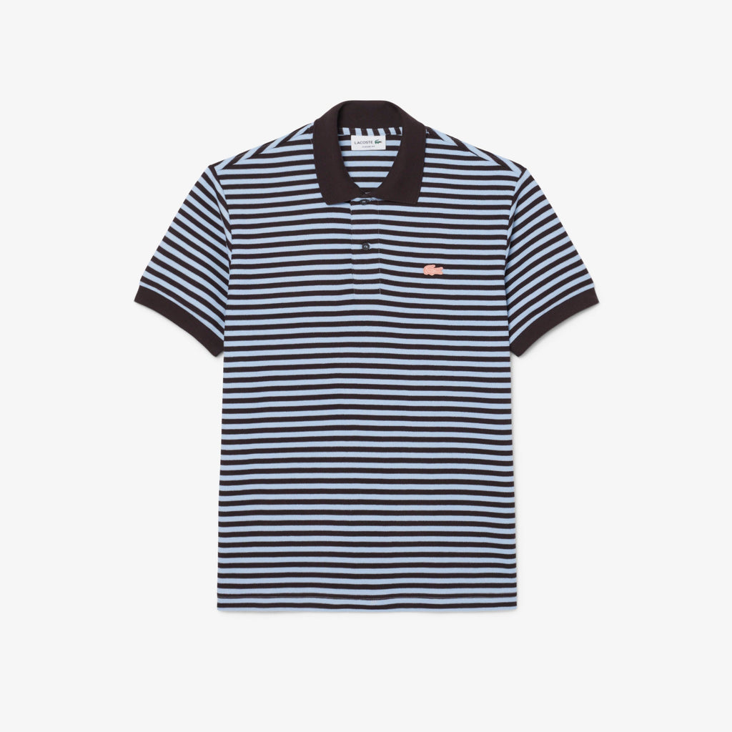 Classic Fit Textured Striped Polo Shirt