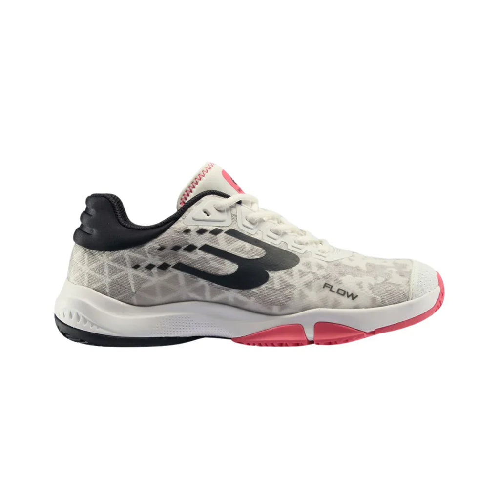 Women's Flow 24I - White and Black with Pink accents.