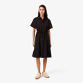 Wool blend Pleated Polo Dress