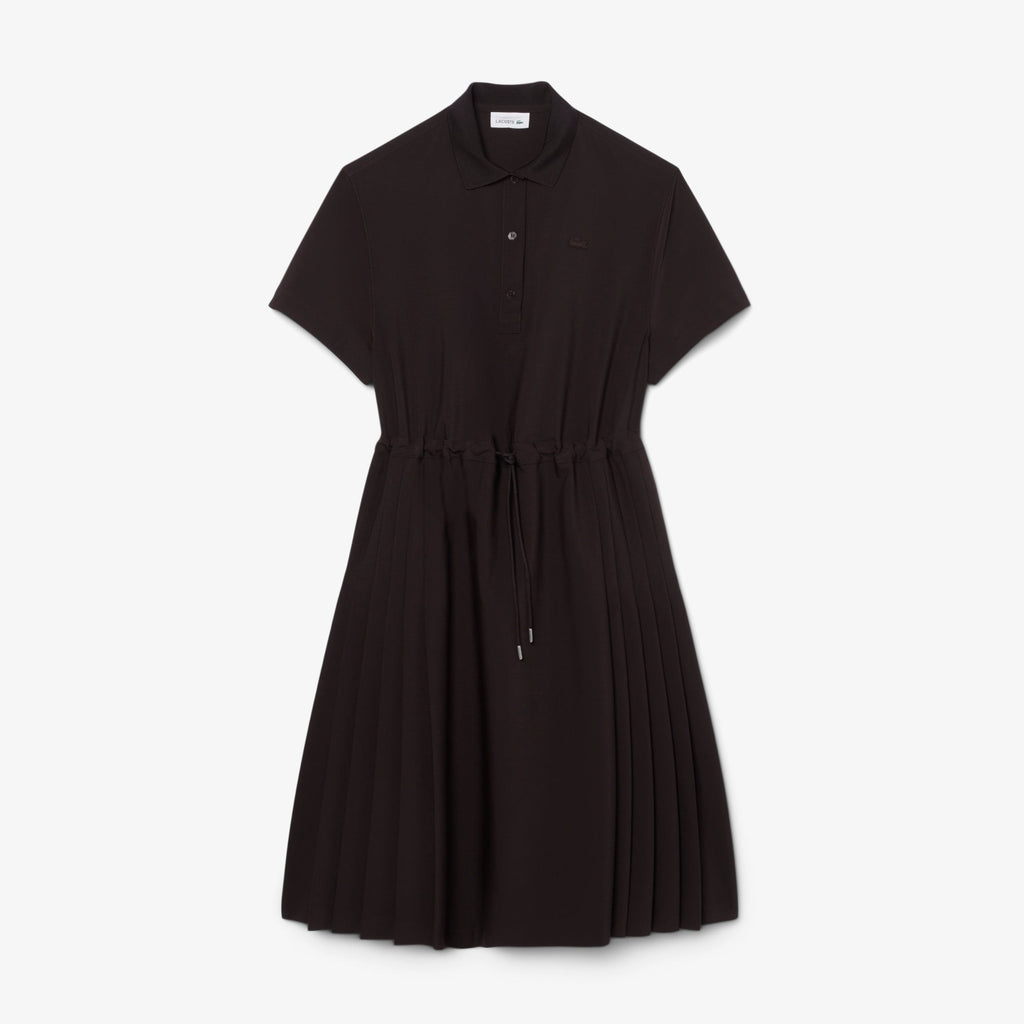Wool blend Pleated Polo Dress