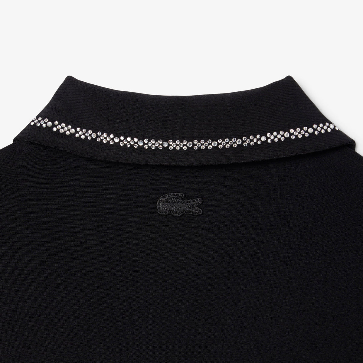 Slim Fit Diamanté Crocodile Polo Collar Dress