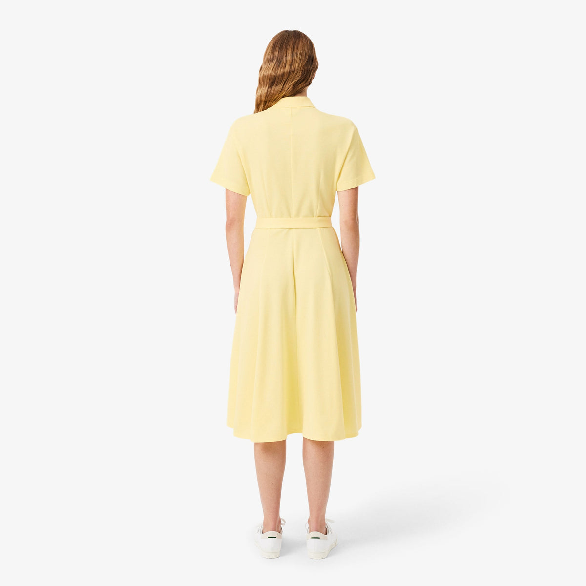 Flared Petit Piqué Polo Dress
