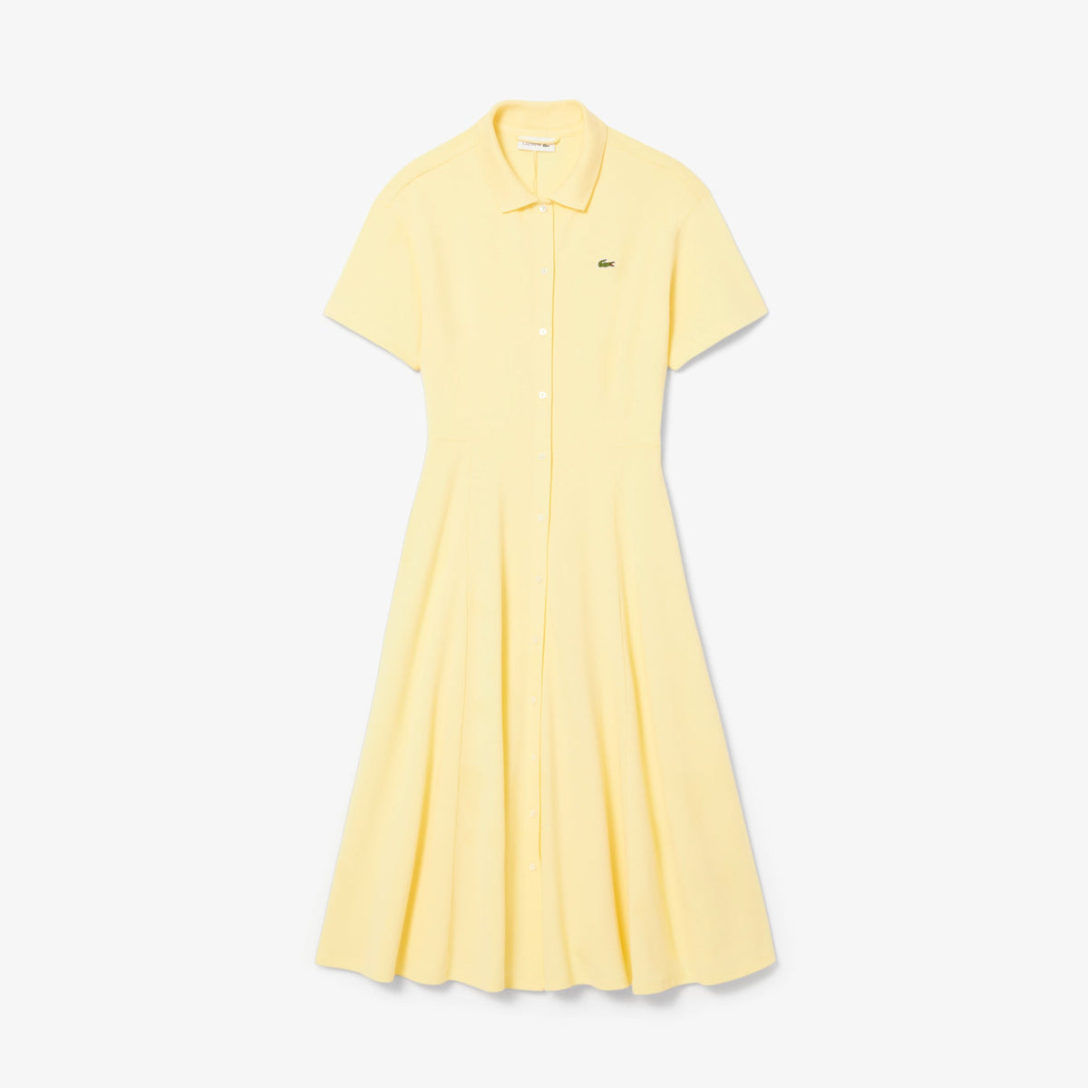 Flared Petit Piqué Polo Dress