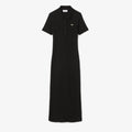 Long Ribbed Cotton Polo Dress