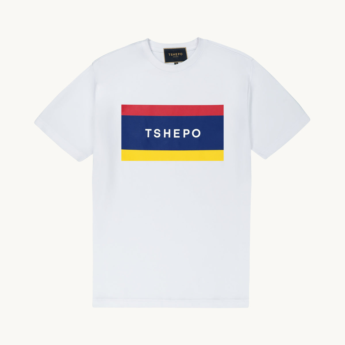 TSHEPO FLAGSHIP WHITE T-SHIRT