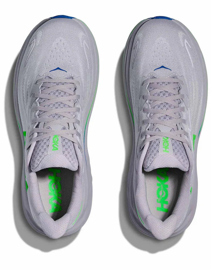 Men's Clifton 10 - Ash Grey/ Neon Green