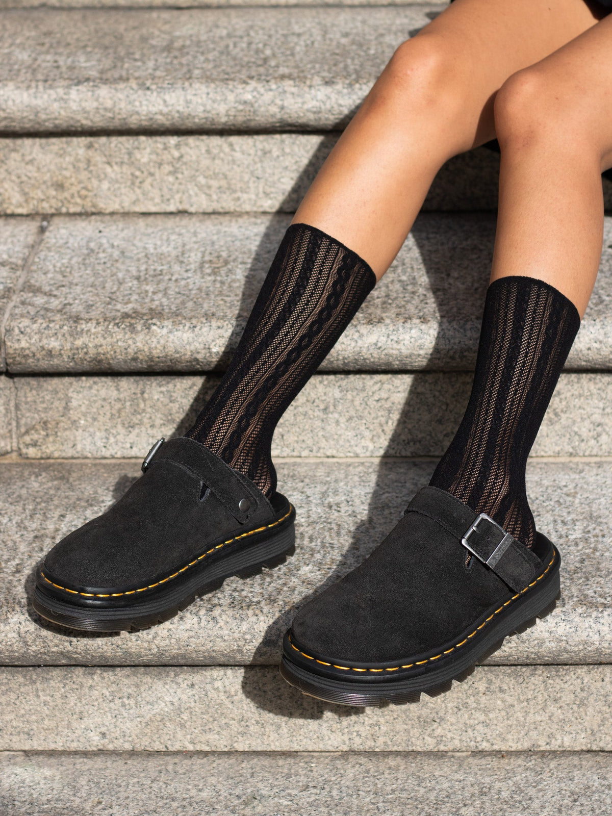 DR. MARTENS ZEBZAG BLACK SUEDE