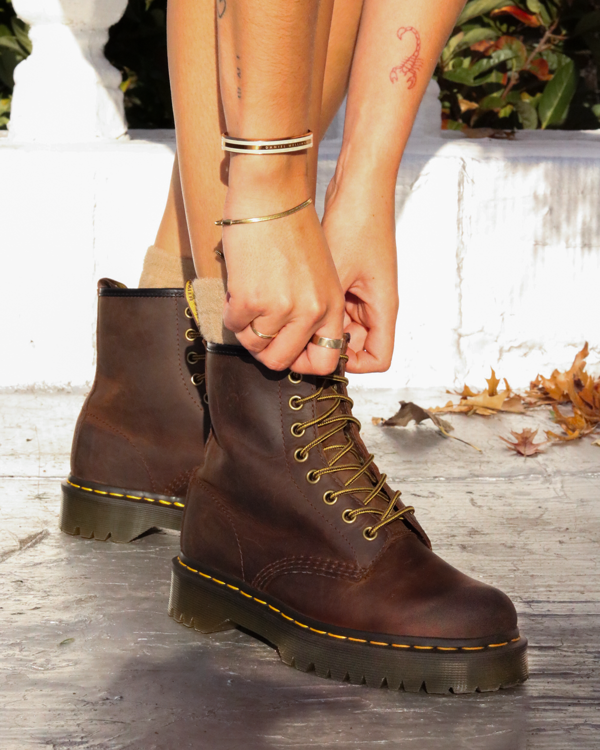 DR. MARTENS 1460 BEX AZTEC CRAZY HORSE BROWN