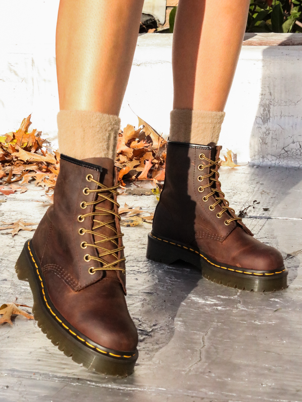 DR. MARTENS 1460 BEX AZTEC CRAZY HORSE BROWN