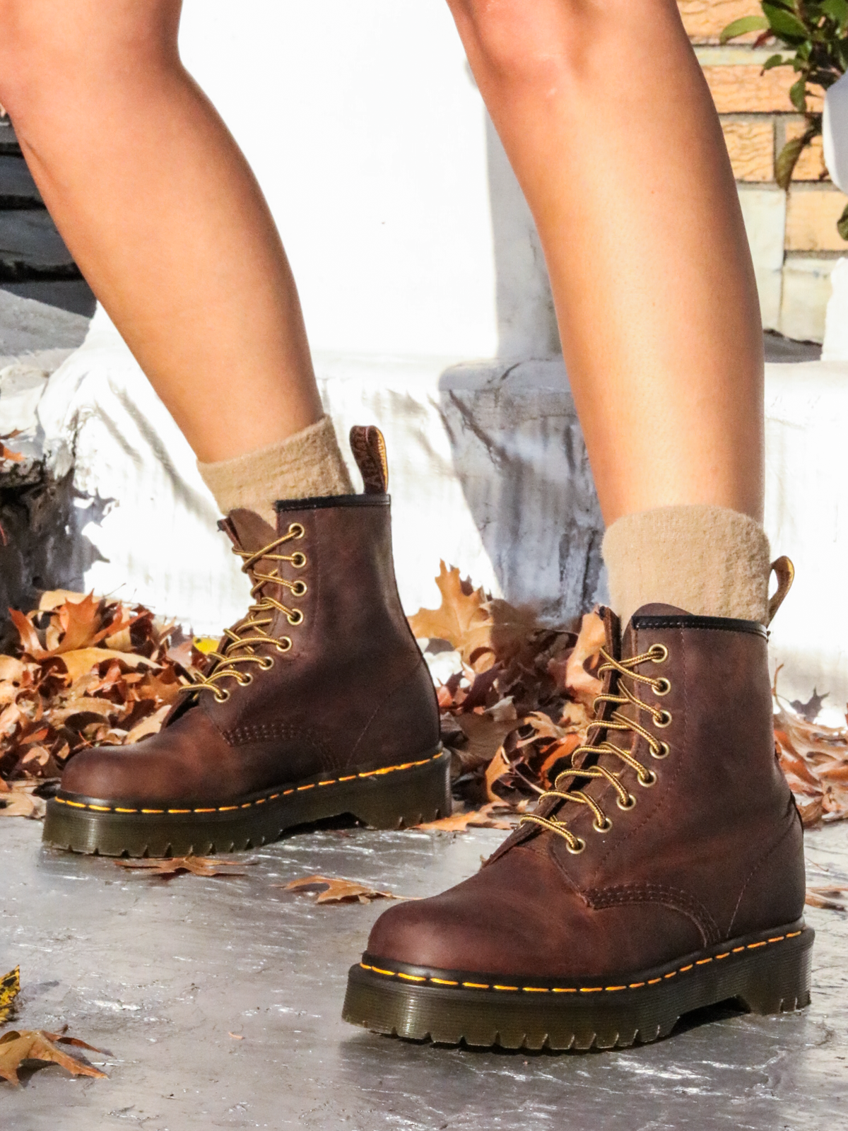 DR. MARTENS 1460 BEX AZTEC CRAZY HORSE BROWN