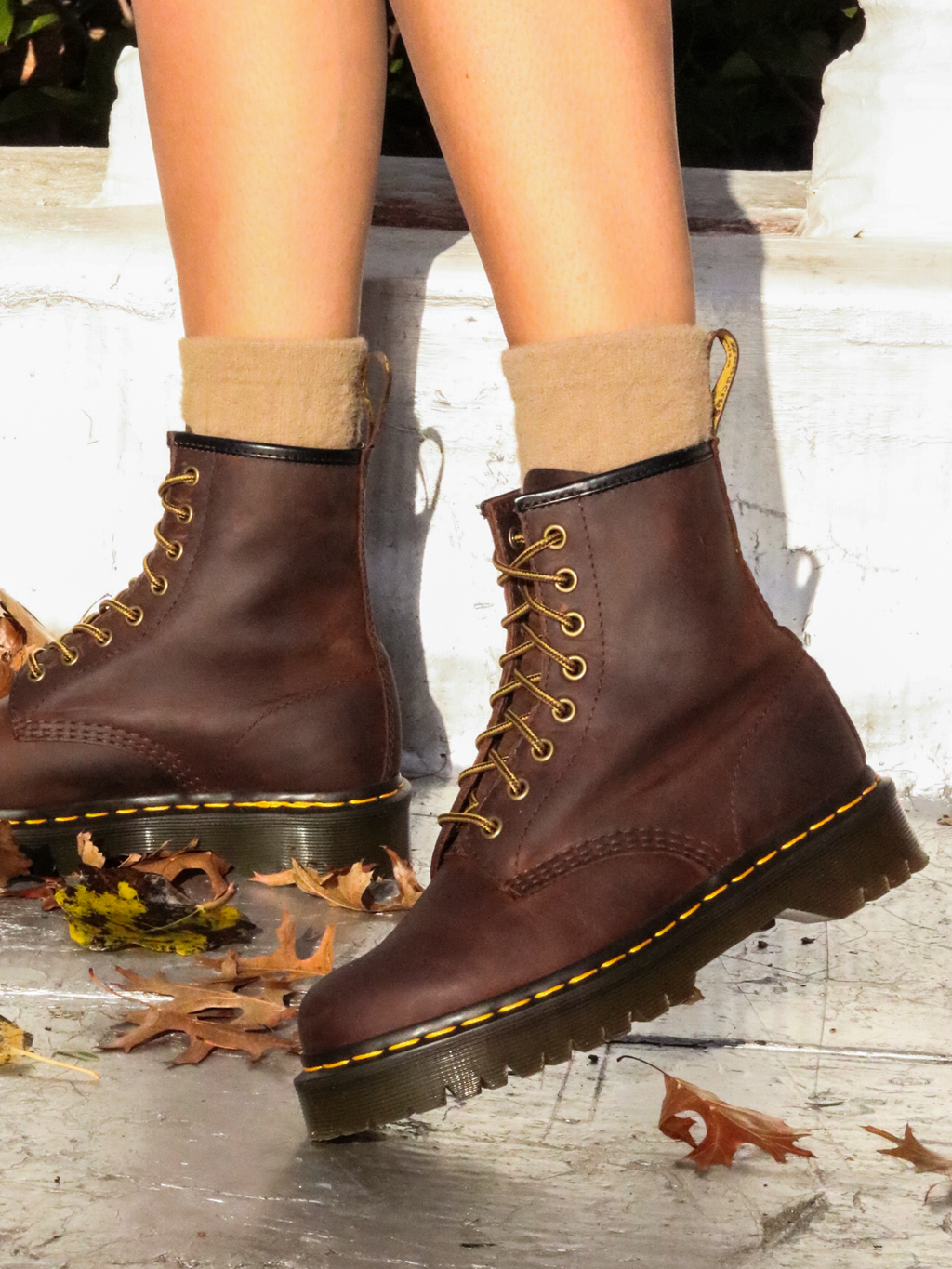 DR. MARTENS 1460 BEX AZTEC CRAZY HORSE BROWN