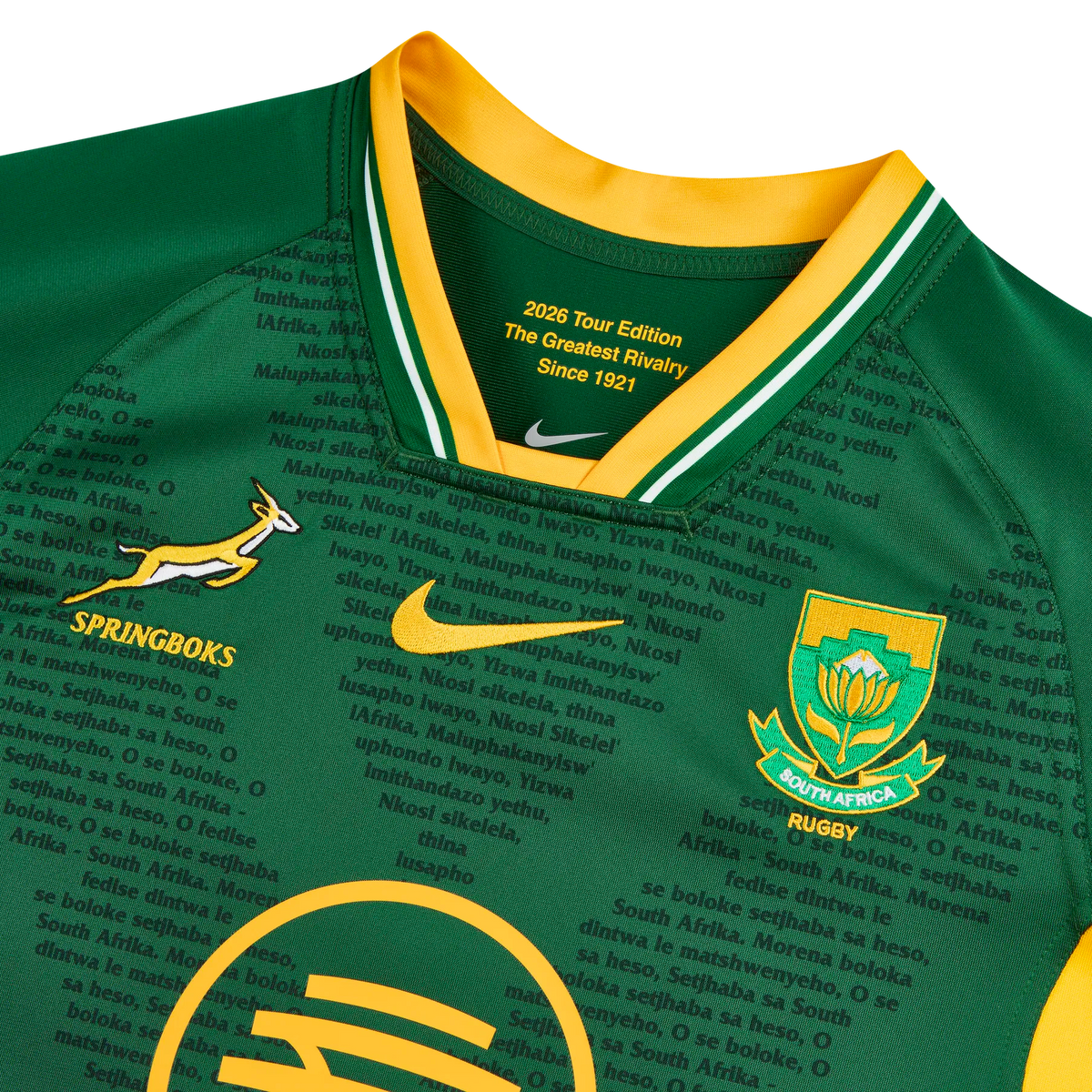 Springboks Nike Youth 2026 RGR Stadium Jersey