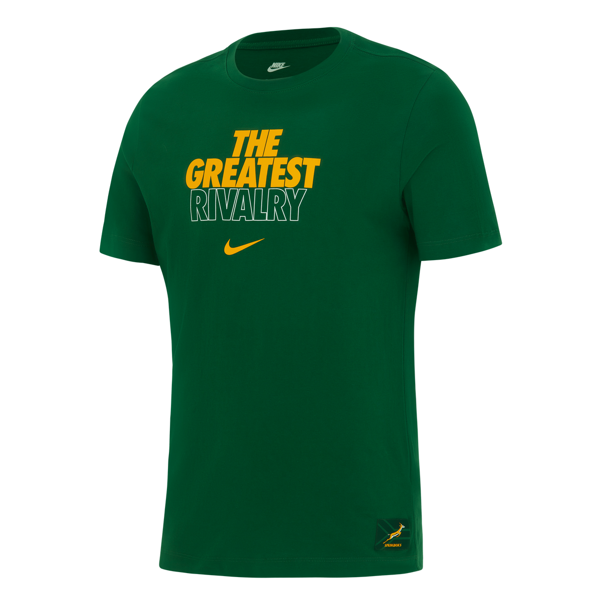 Springboks Nike Mens Rugby's Greatest Rivalry Tour Tee Gorge Green