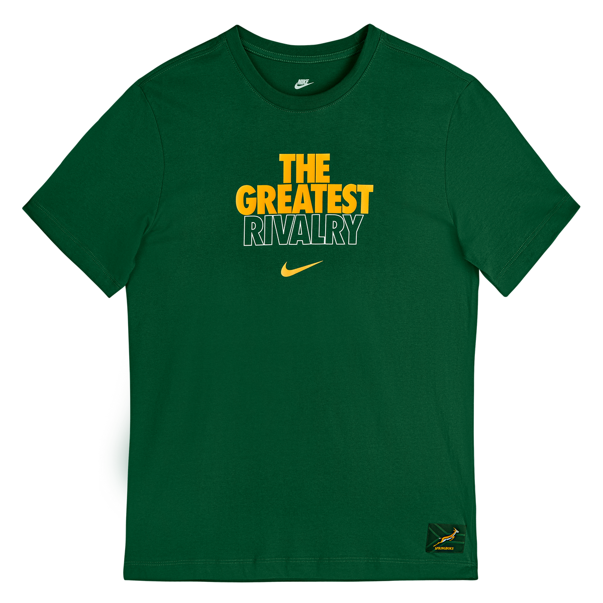 Springboks Nike Mens Rugby's Greatest Rivalry Tour Tee Gorge Green