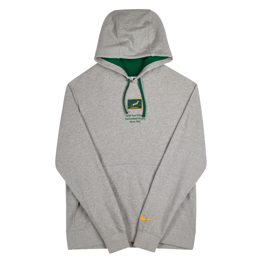 Springboks Nike Bokke Rugby's Greatest Rivalry Pullover Hoodie Dark Grey Heather