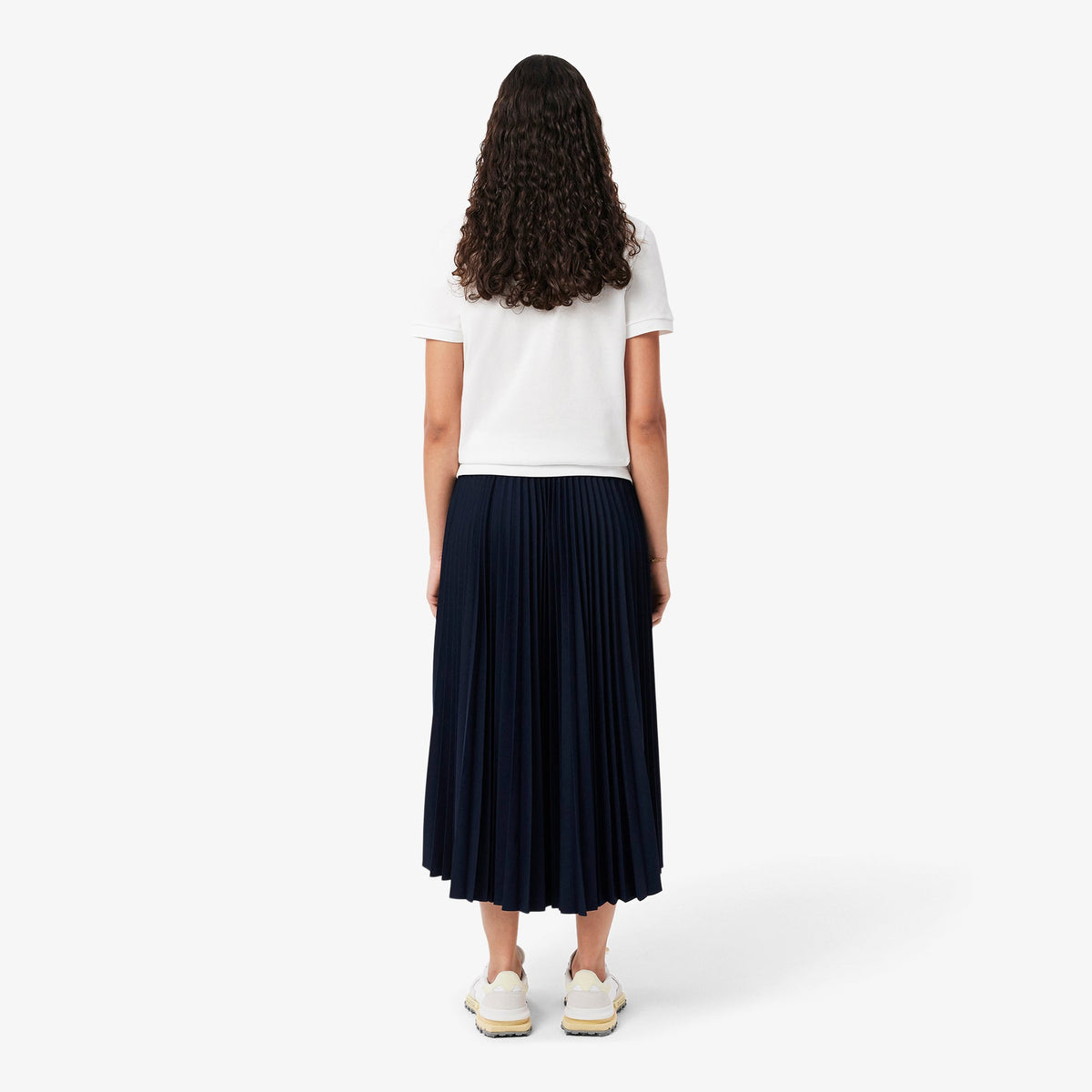 Long Pleated Elasticated Waist Skirt