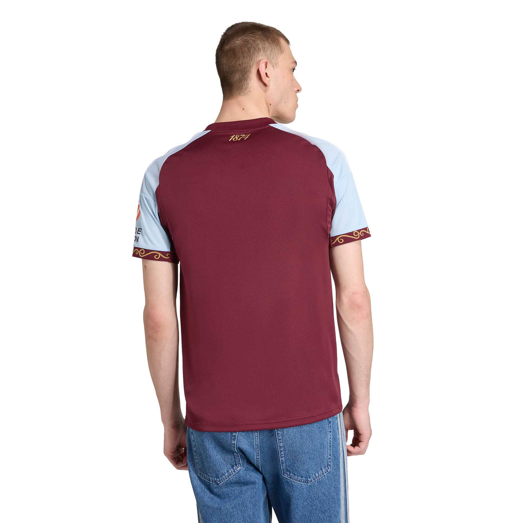 Adidas Aston Villa FC 25/26 Home Jersey Maroon / Glow Blue