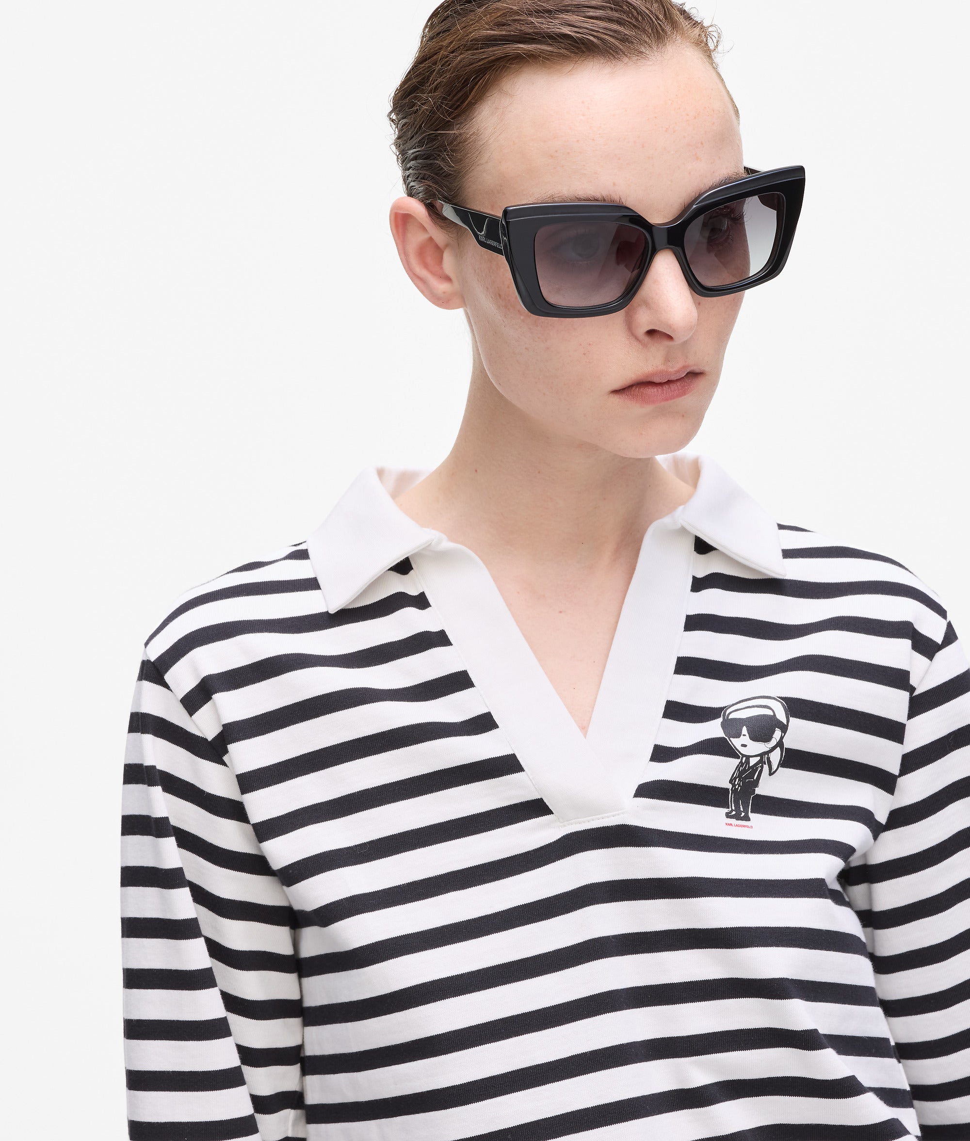 Chunky logo sunglasses