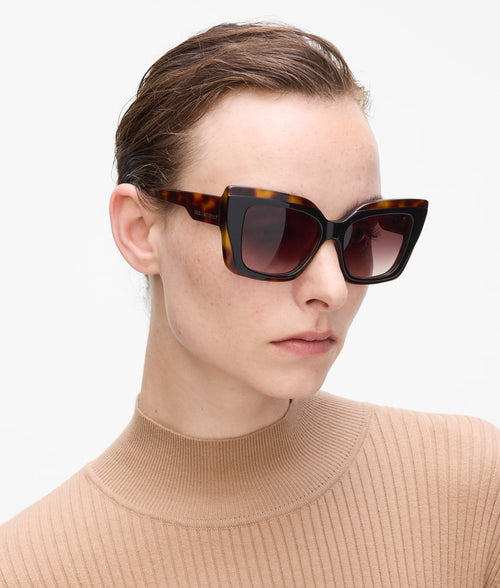 Chunky logo sunglasses