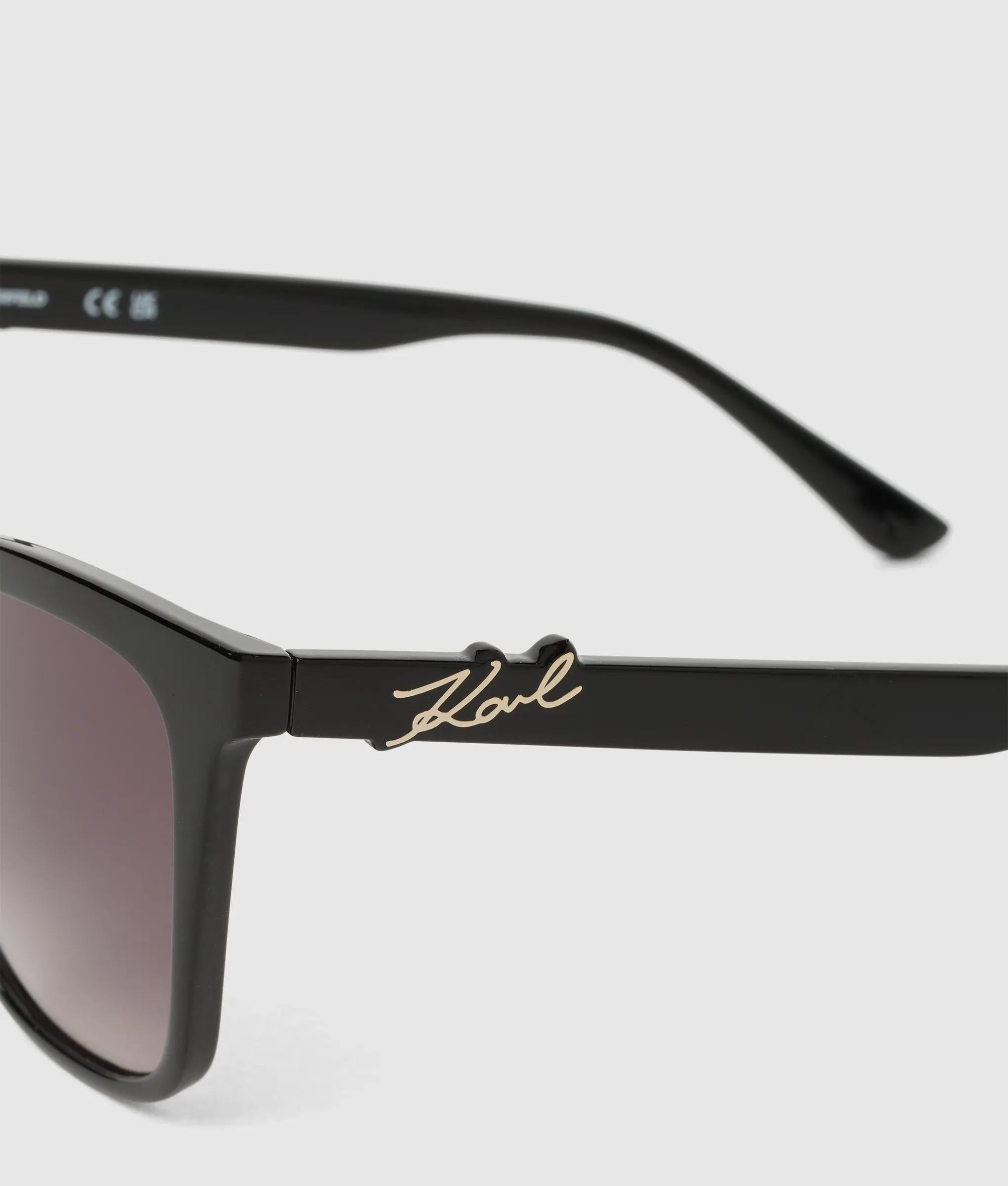 Signature slim rectangular sunglasses