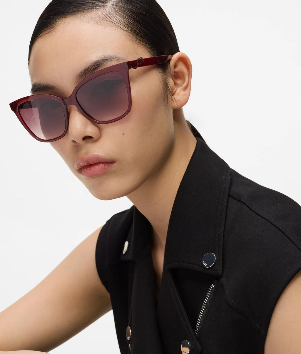 Signature slim rectangular sunglasses