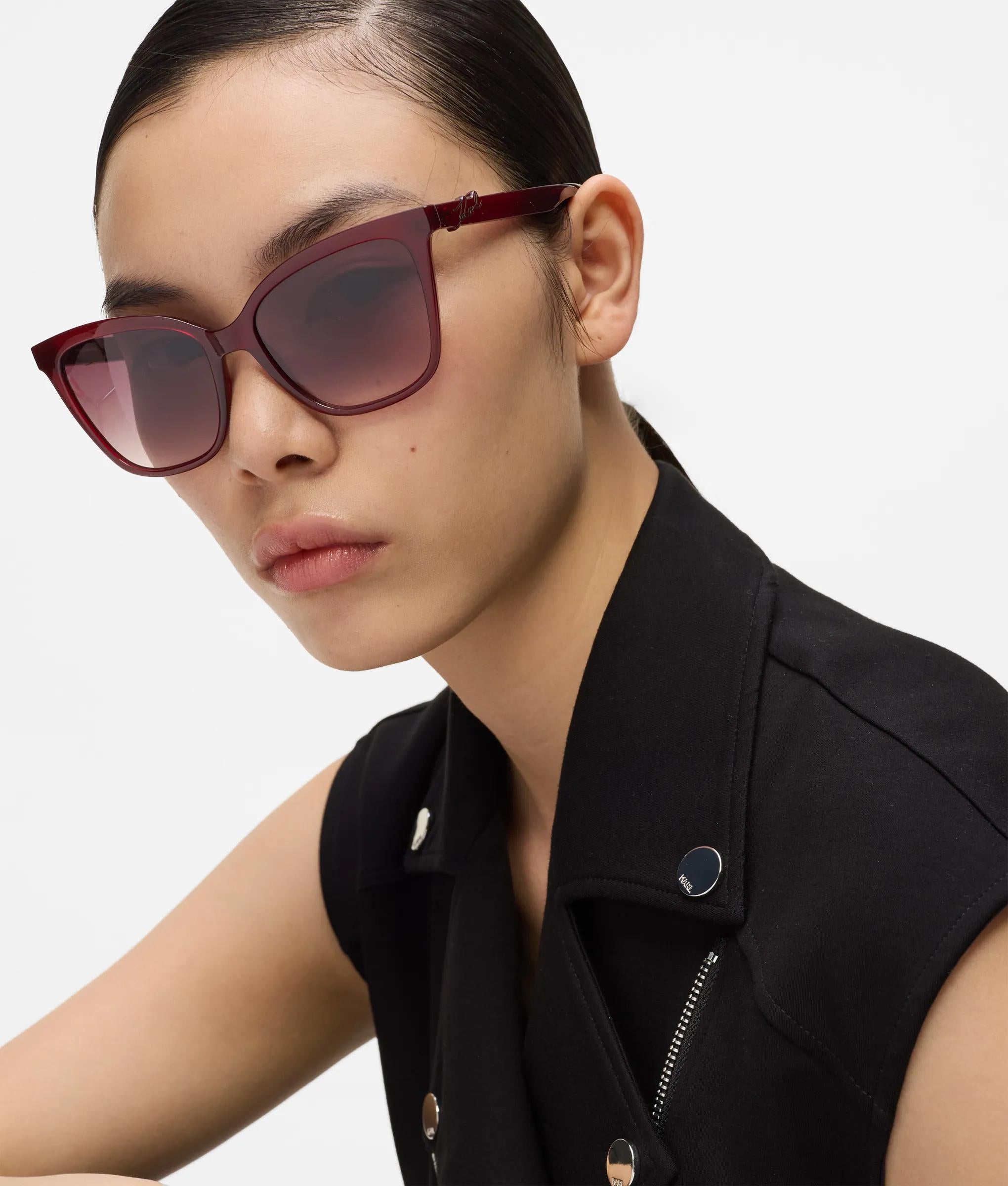Signature slim rectangular sunglasses