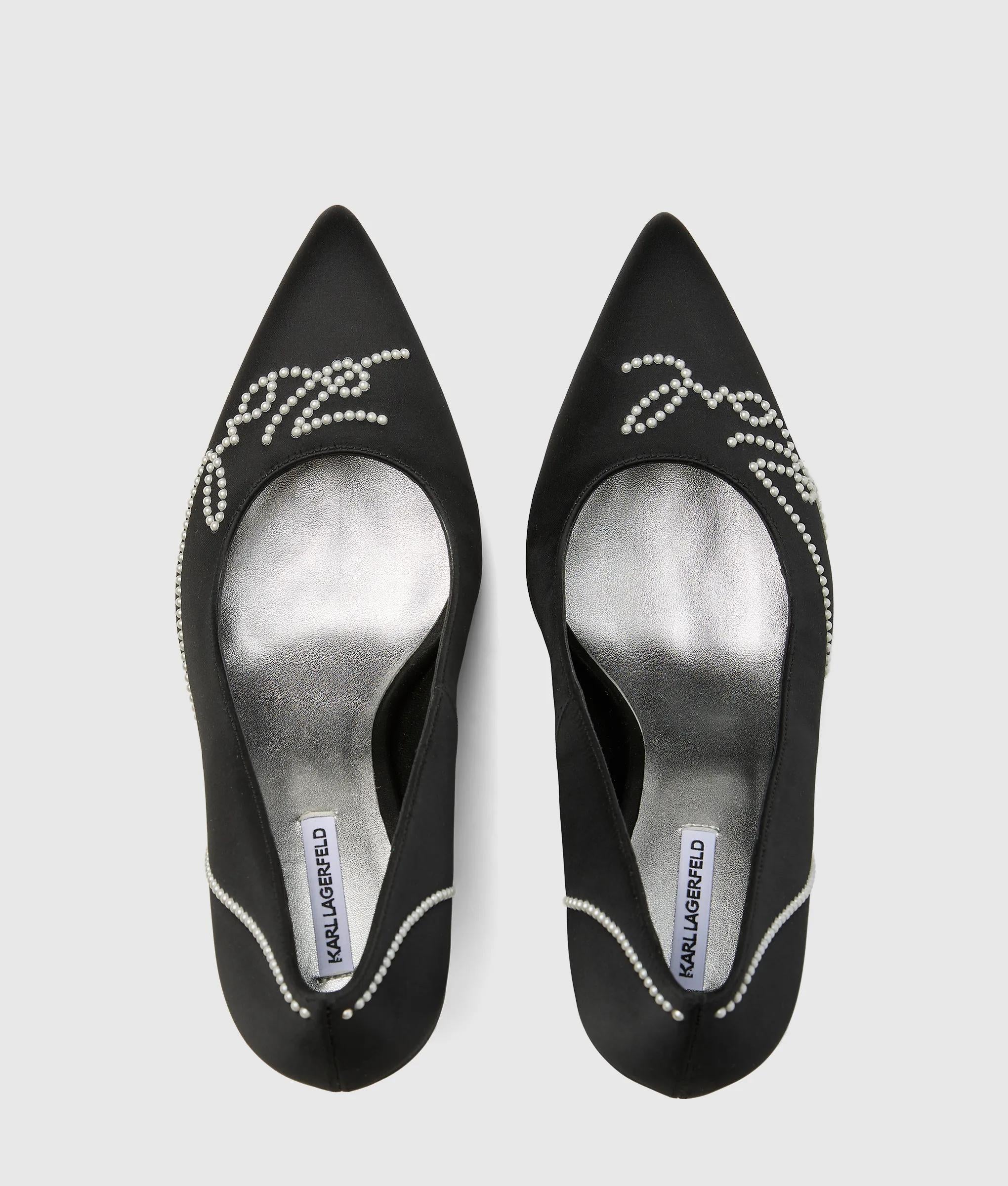 Sarabande faux-pearl heels