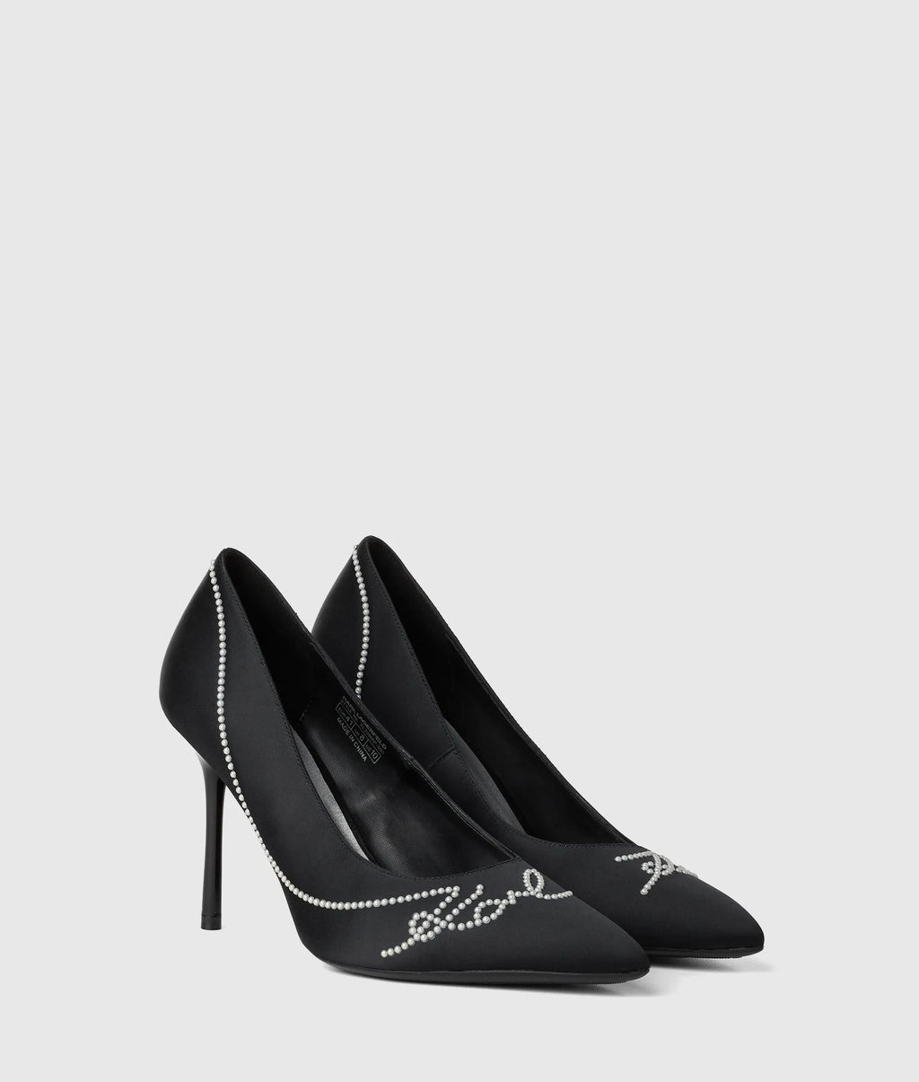 Sarabande faux-pearl heels