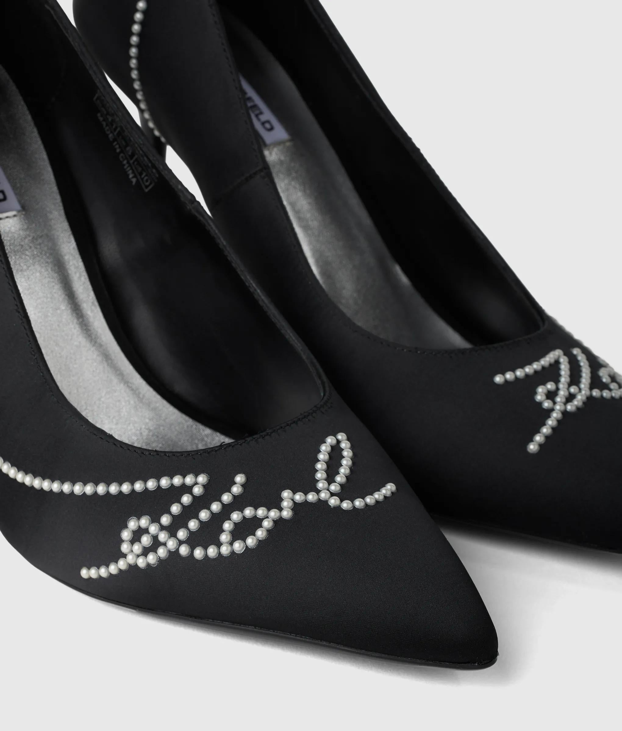 Sarabande faux-pearl heels
