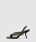 Karmel fringe heeled slingbacks