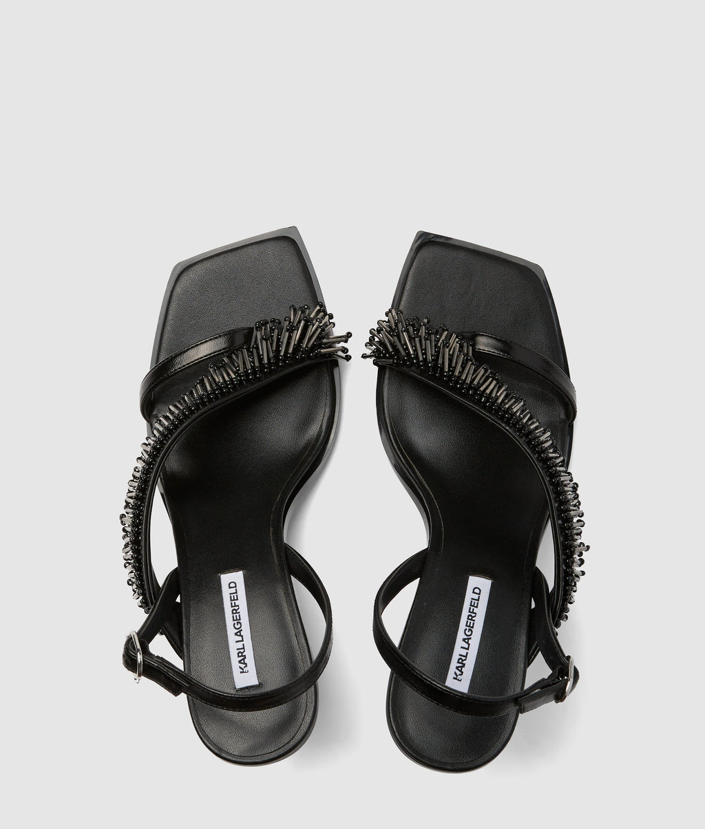 Karmel fringe heeled slingbacks