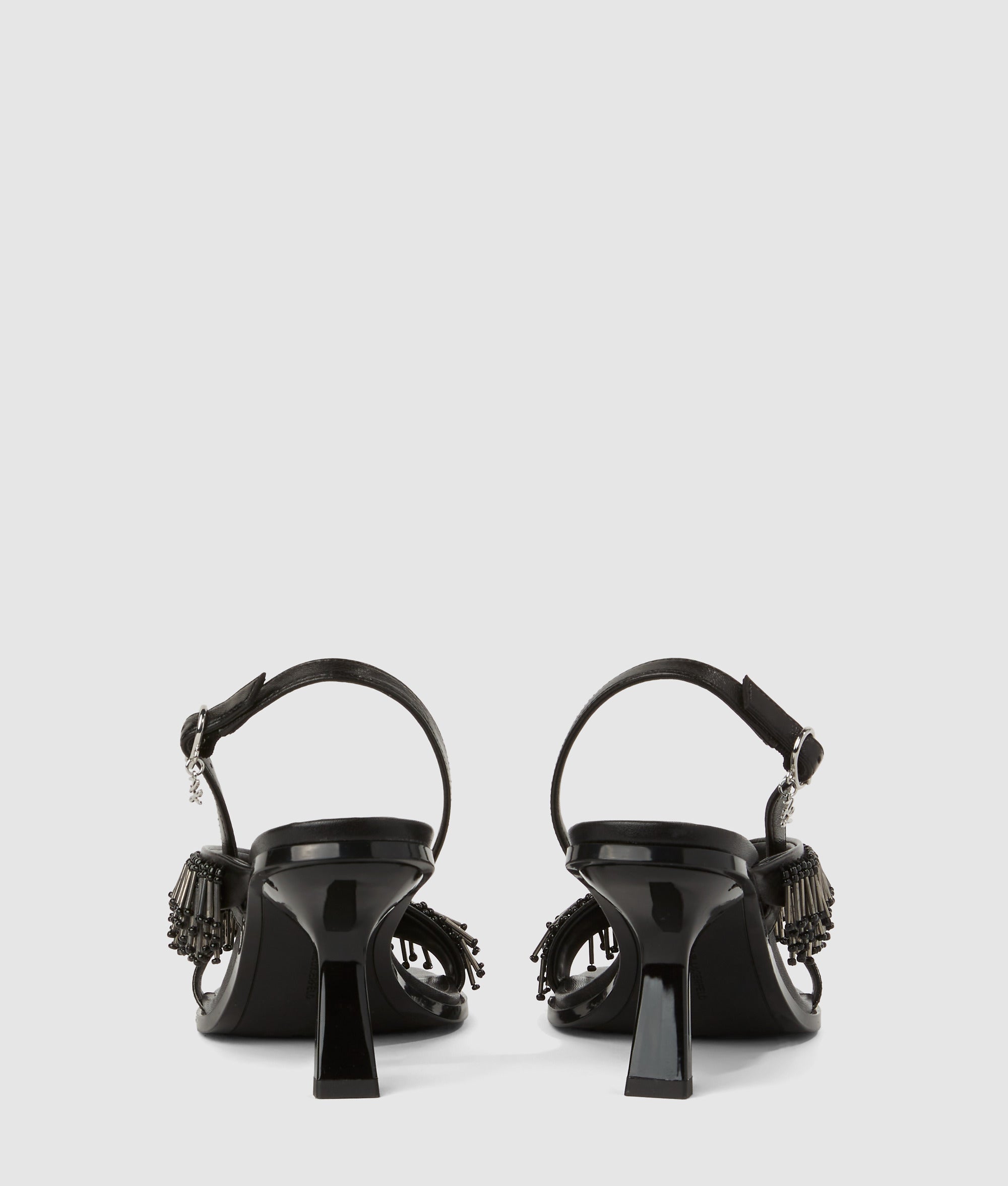 Karmel fringe heeled slingbacks