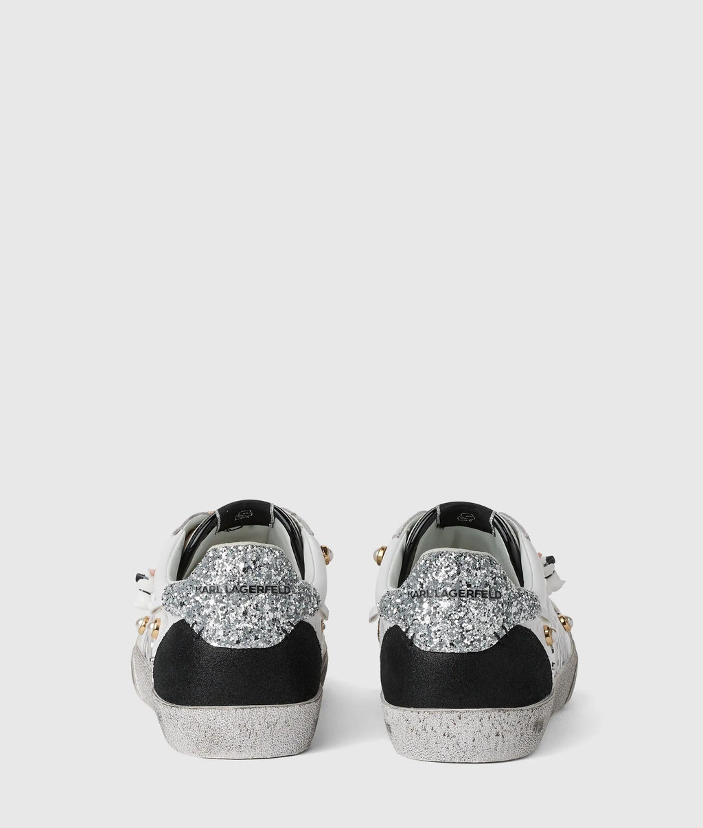 Skool Karl quote studded sneakers