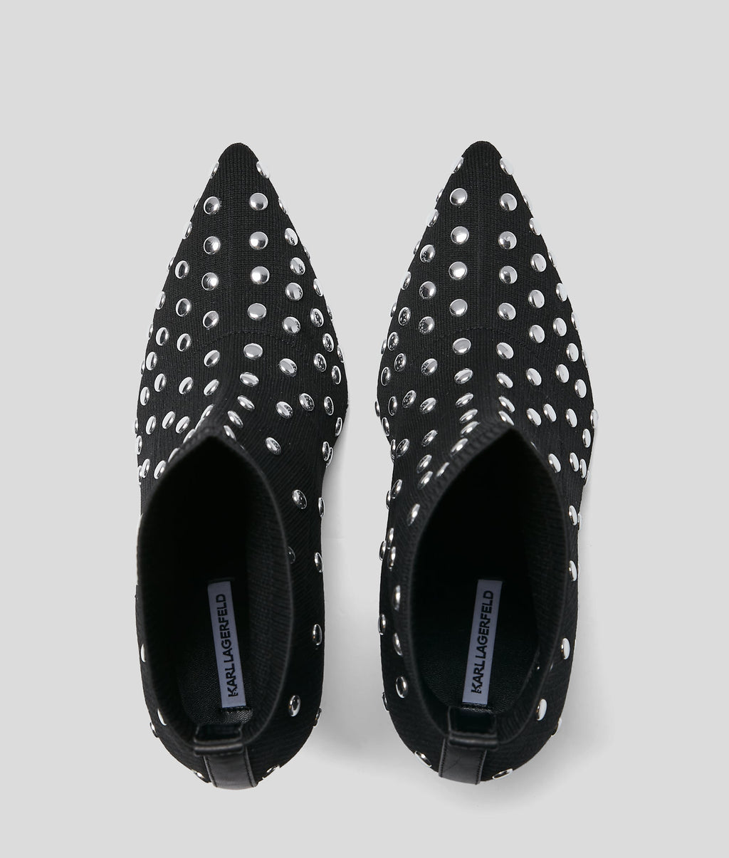 Pandara knitted studded boots