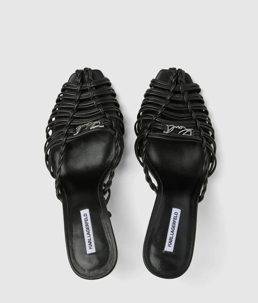 Debutante leather heeled sandals