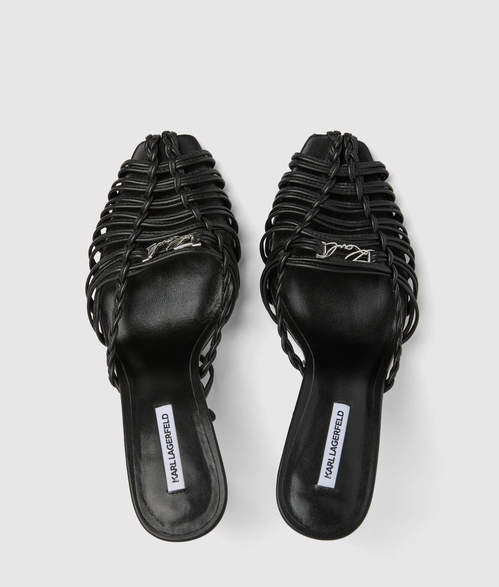 Debutante leather heeled sandals