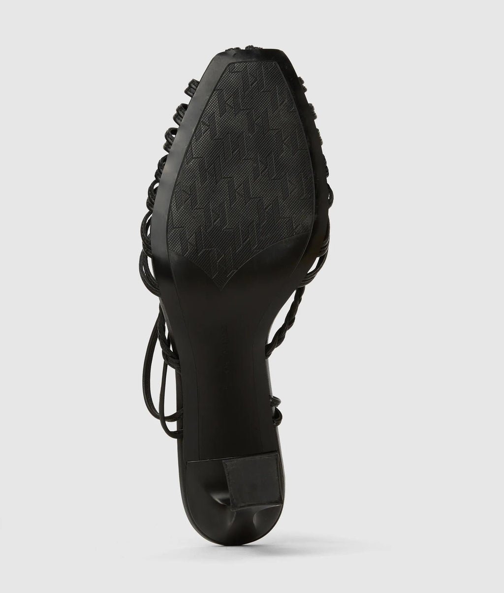 Debutante leather heeled sandals