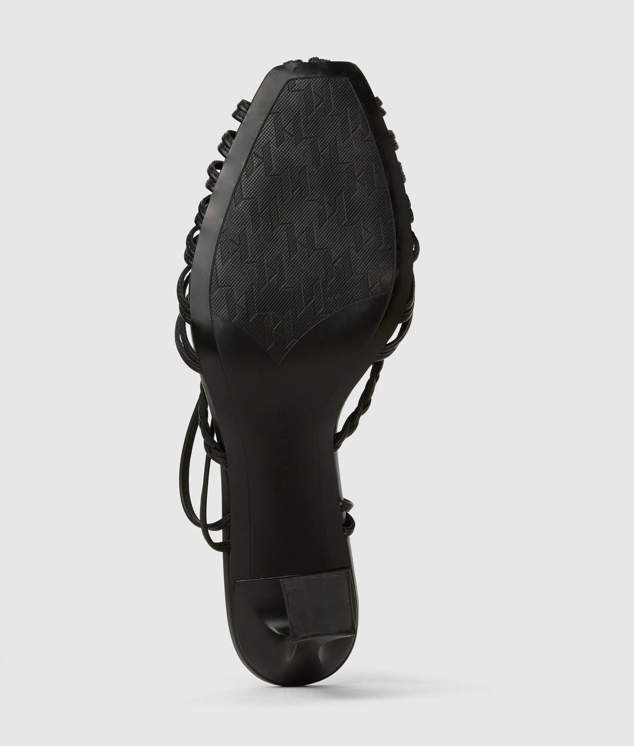 Debutante leather heeled sandals