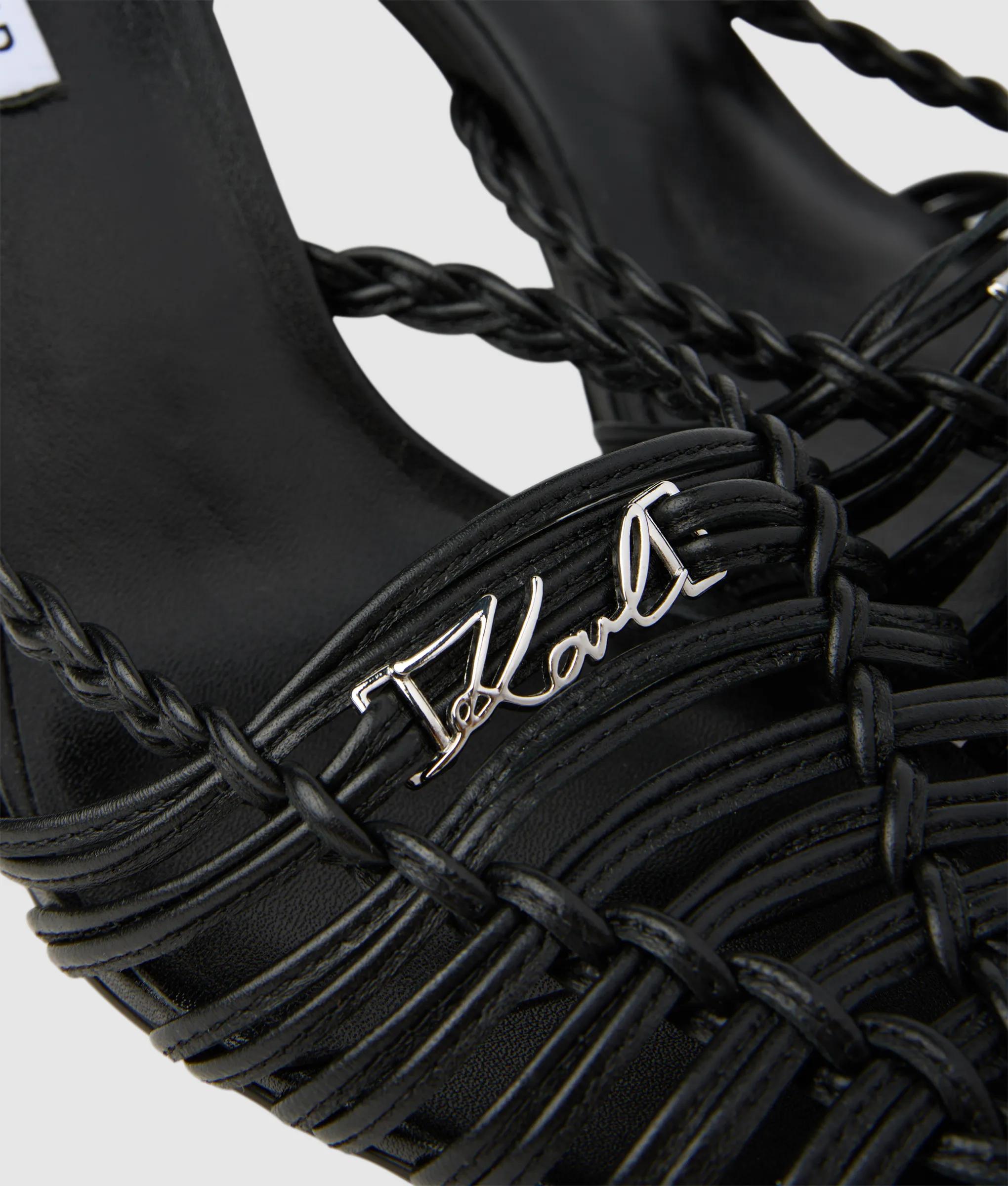 Debutante leather heeled sandals