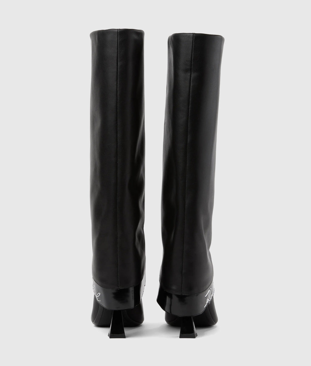 Debutante tall fold-down boots