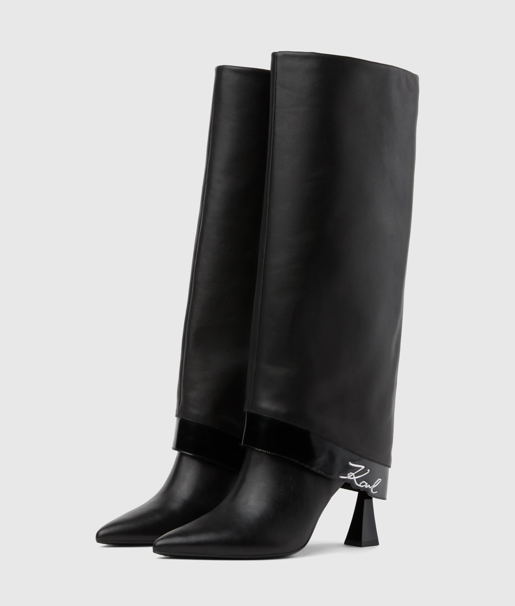 Debutante tall fold-down boots
