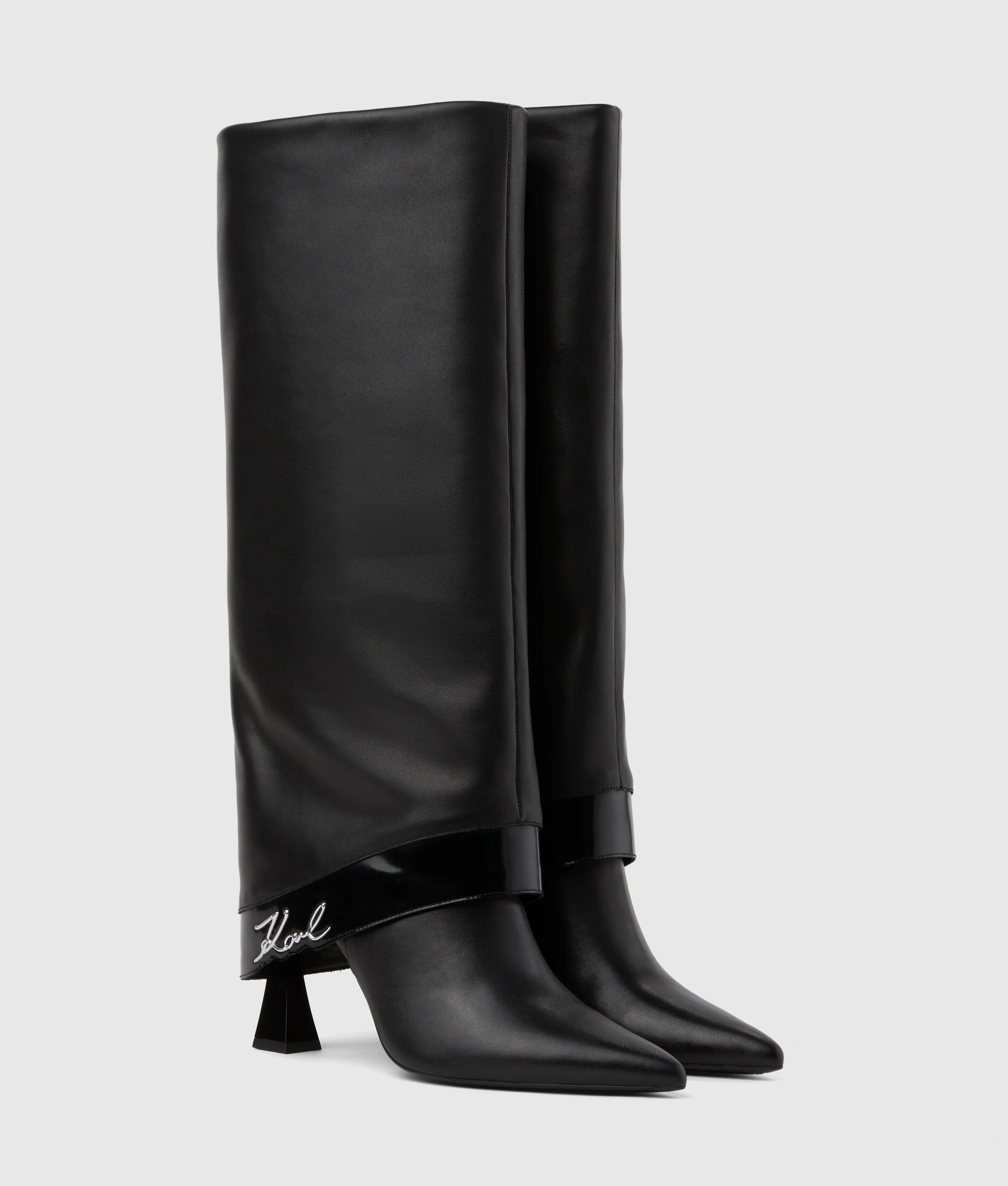 Debutante tall fold-down boots