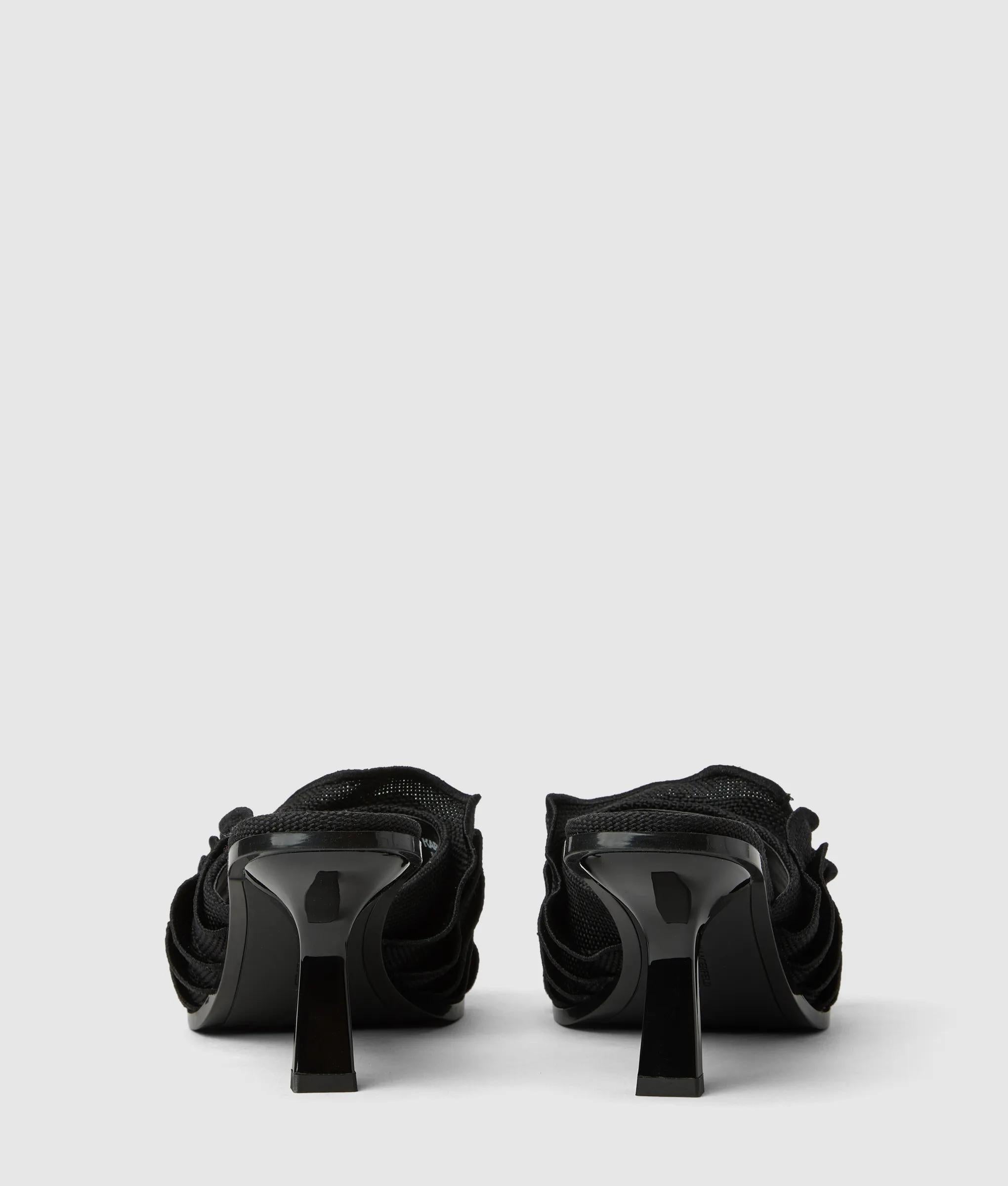 Karmel ruche heeled sandals