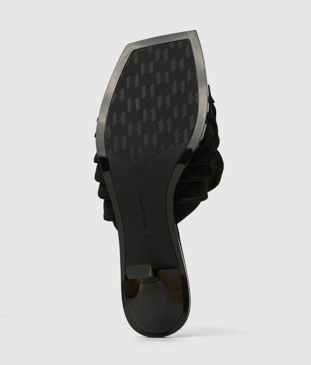 Karmel ruche heeled sandals