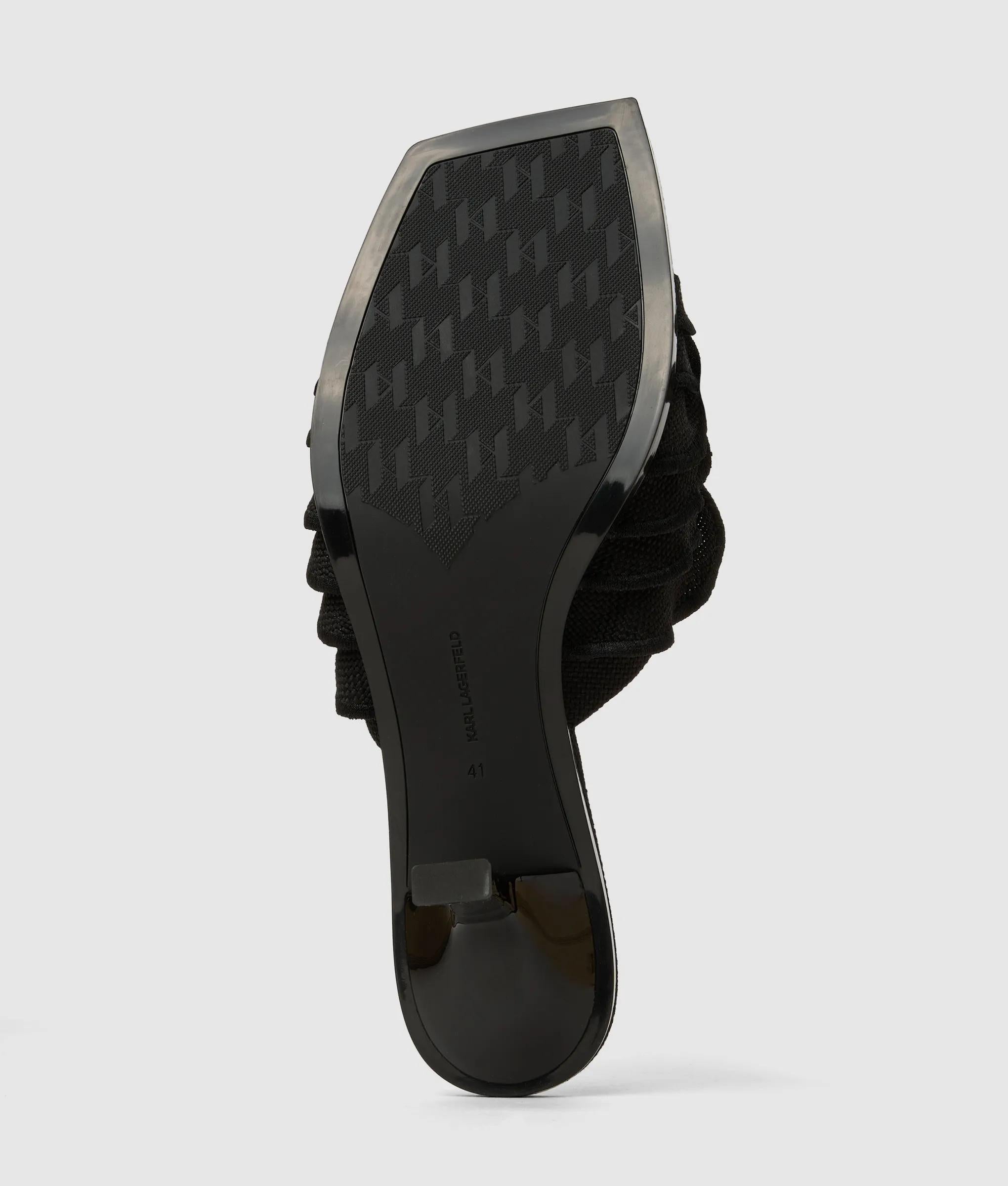 Karmel ruche heeled sandals
