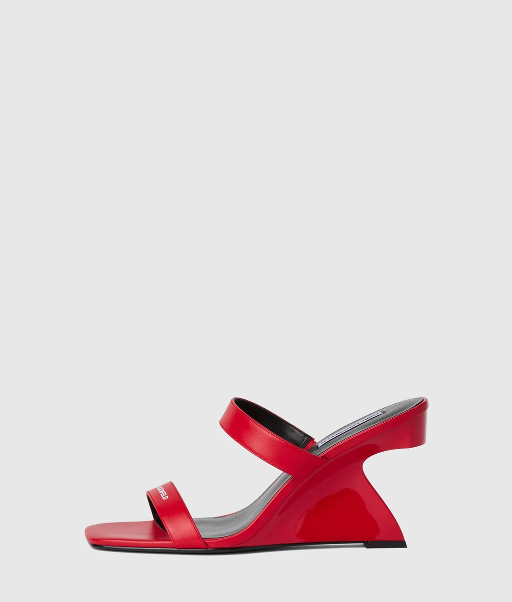 Waverly double-strap wedges