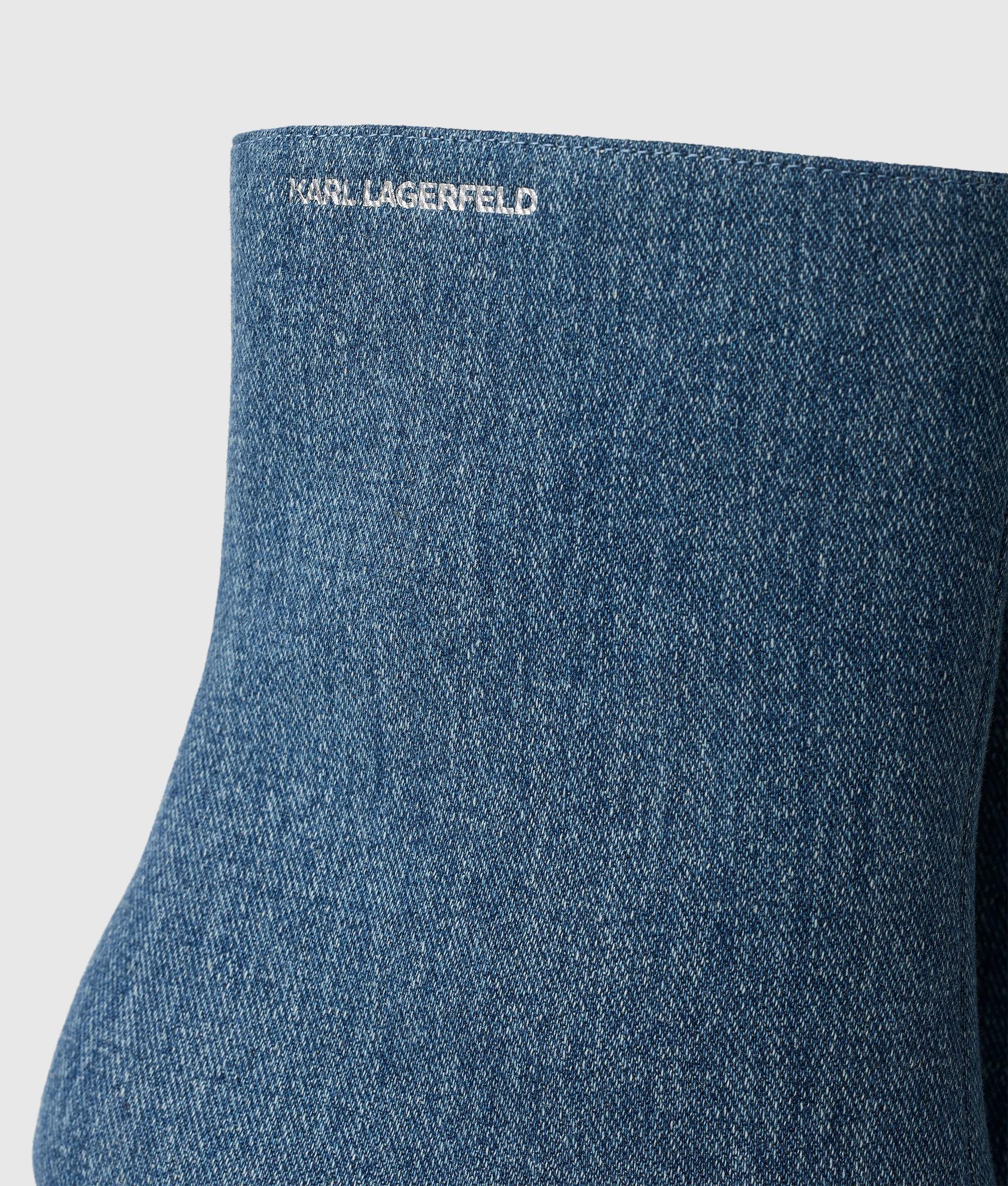 Waverely denim midi boots